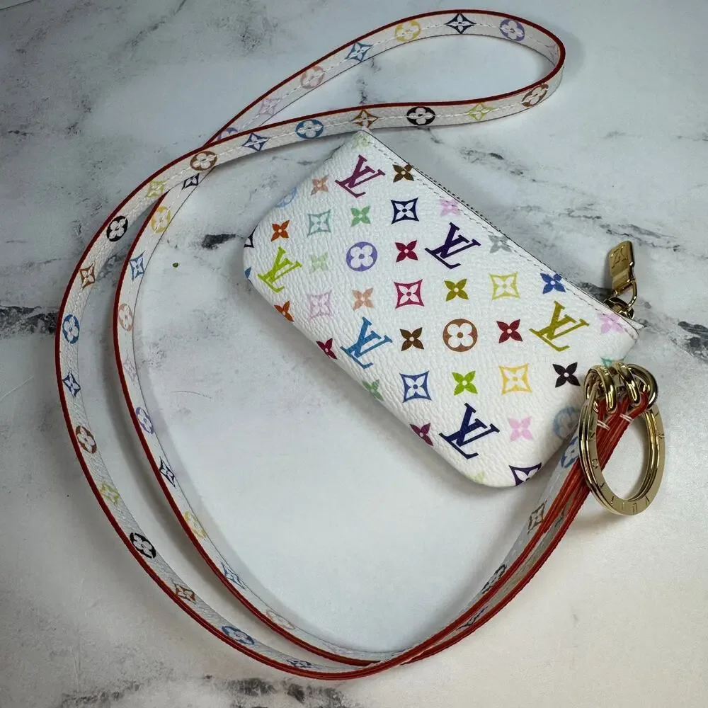 Louis Vuitton Murakami Multicolor Phone Holder LV X TM Pouch Rare New 2025